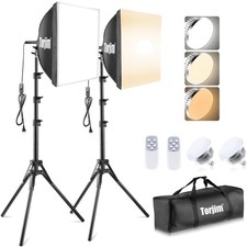 Softbox Photography Lighting Kit, 16'' x 16'' Professional Softbox Lighting K...