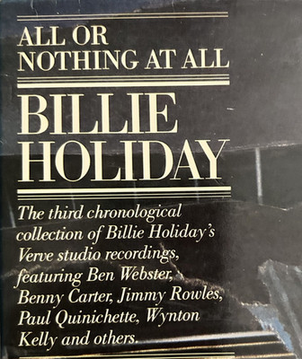 Billie Holiday All Or Nothing At All 2xLP 1978 Verve Ben Webster Kenny Burrell