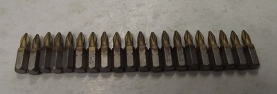 Bosch 1609511723 #1 Titanium Coated Phillips Insert Bits Screw Tips 20pcs. USA