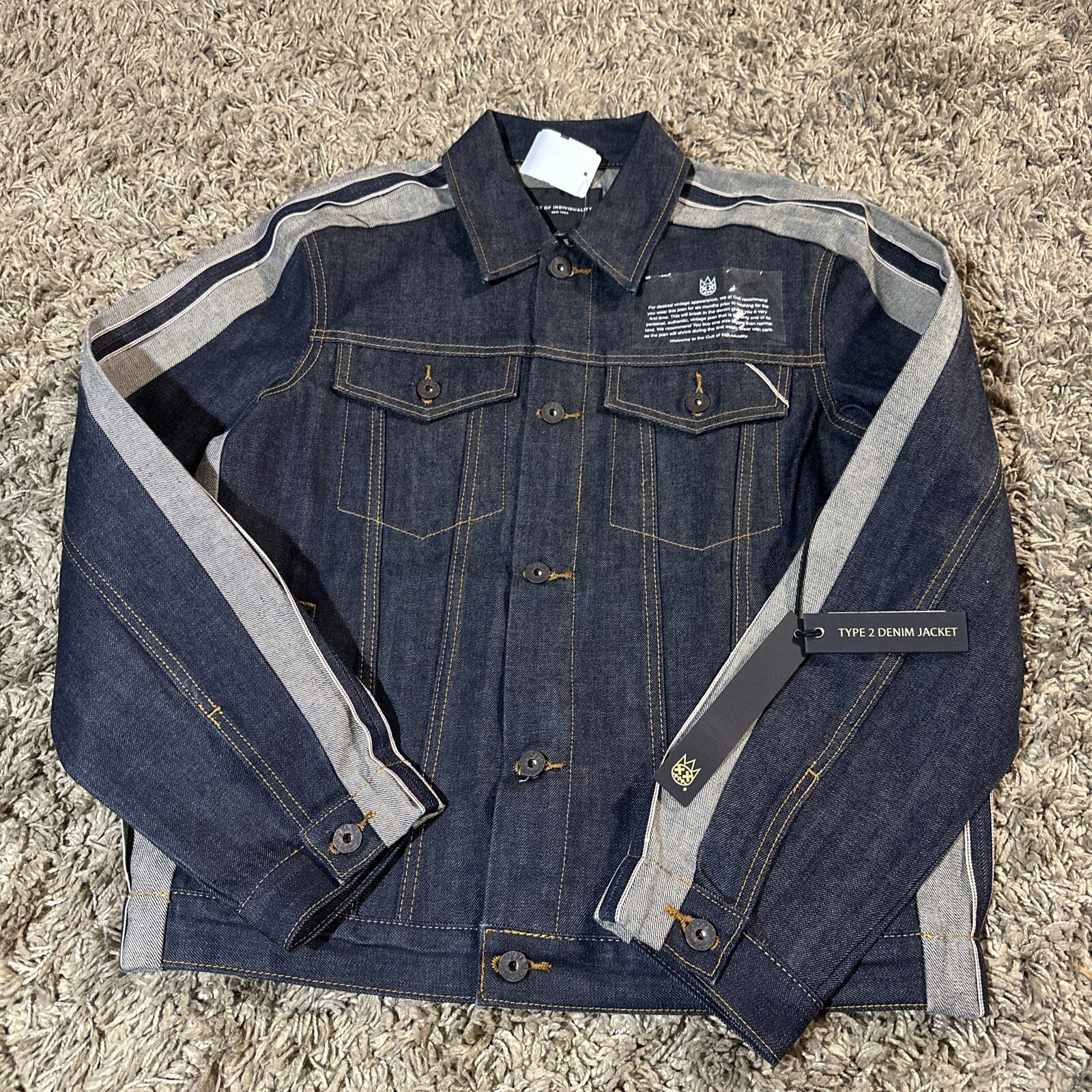 Cult of Individuality Type 2 Denim Jacket Size Medium