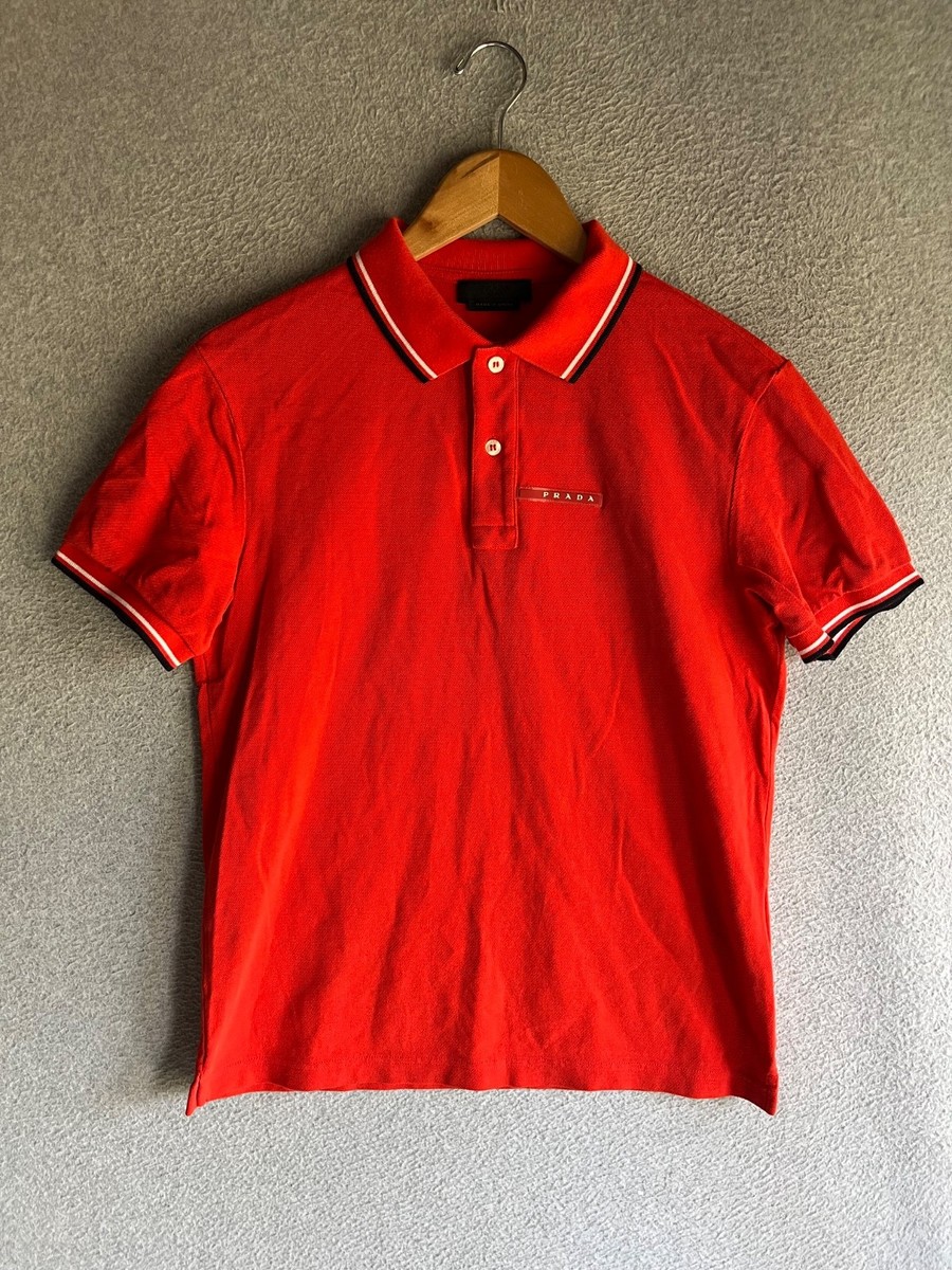 PRADA SPORTS ポロシャツ Mサイズ ラグラン PRADA SPORTS ポロシャツ Mサイズ ラグラン PRADA SPORTS ポロシャツ M