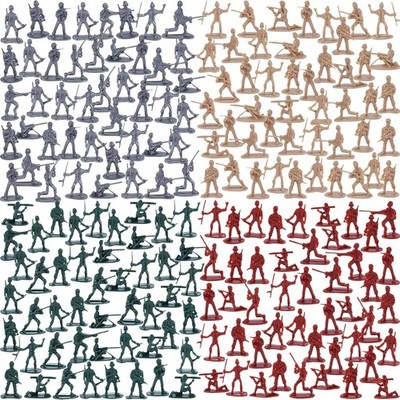 Juego de 120piezas de juguetes militares soldados del ejercito juego de soldados