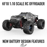 KF10 1:10 Scale 4x4 Off-Road RC Truck 45km/h Splash-Proof