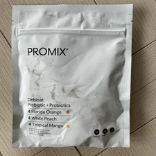 Promix Debloat Prebiotic & Probiotics Pack of 12 Orange Peach Mango Sealed