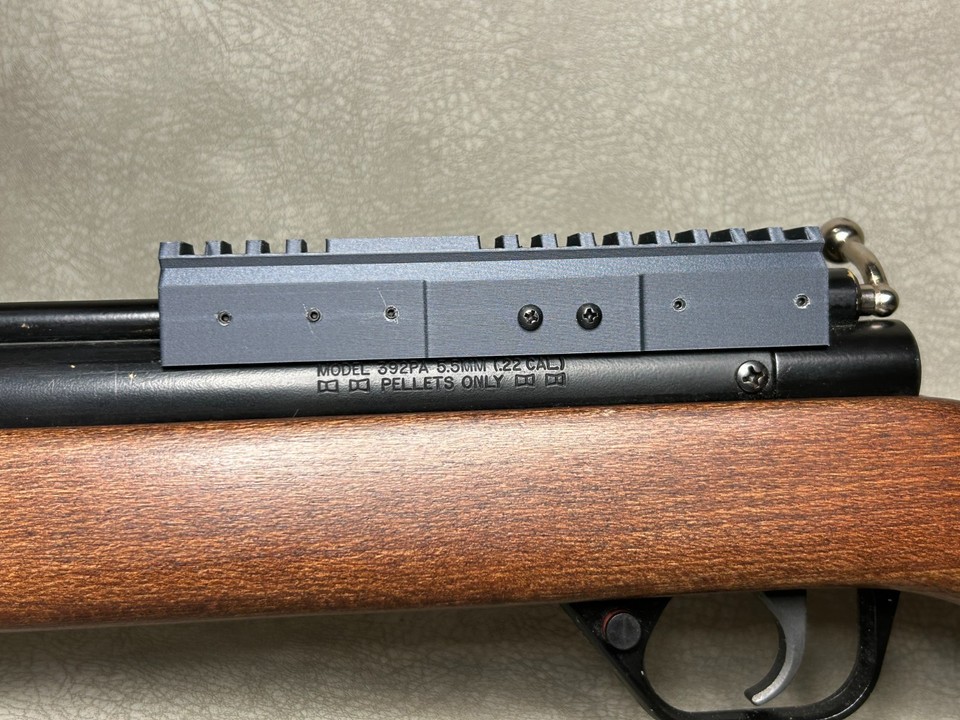 Scope Mount Rail Blue/Silver Streak, Benjamin 342, 347, 392PA, 397PA ...