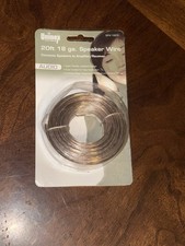 Speaker Wire - 20 Foot - 18 AWG Copper 2 Conductor Clear Insulation Jacket