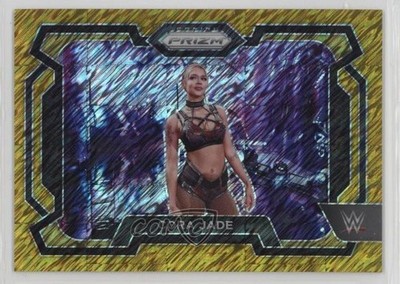 2024 Panini Prizm WWE FOTL FOTL Gold Shimmer Prizm 4/5 Cora Jade #48 3hd