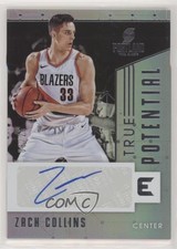 2017-18 Essentials True Potential Signatures Silver 6/25 Zach Collins Auto 5w7