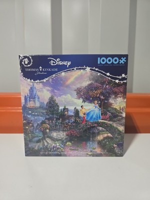 NEW Disney Thomas Kinkade Cinderella Puzzle 1000 Pc Ceaco Wishes Upon A Dream