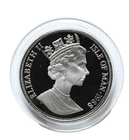 1988 Isle of Man Manx Cat Crown 1 oz 999 Silver Coin in Capsule