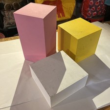 MDF Retail Shop Display Cube block Stand Giftware Food at home 3 Sizes Colours