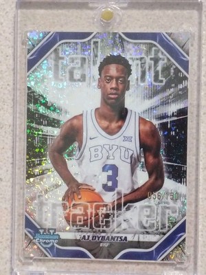 2025-26 Bowman #TT-1 AJ Dybantsa Talent Tracker Mini-Diamond Refractor #056/150