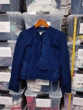Pendleton Navy Blue Virgin Woll Button Up Jacket Size Xs Some Wear Cuff A59