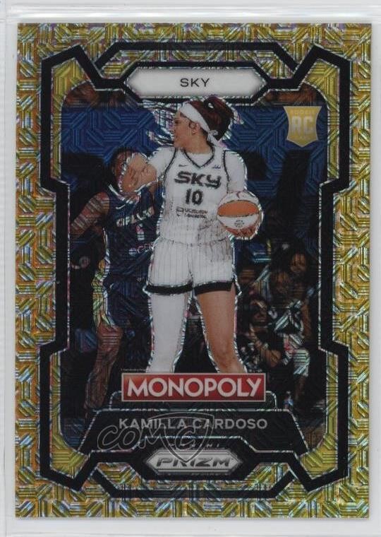 2024 Prizm Monopoly WNBA Millionaire Gold Mojo /500 Kamilla Cardoso #2 Rookie RC