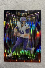 2024 Panini Select - Concourse Sam Darnold #92 Black & Red Shock Prizm