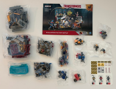 KRE-O Transformers Galvatron Factory Battle Optimus Bumblebee A6952 (No Box)