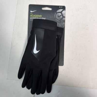 NEW NIP Nike Academy Therma-FIT Football Soccer Gloves Youth Large Black Sports