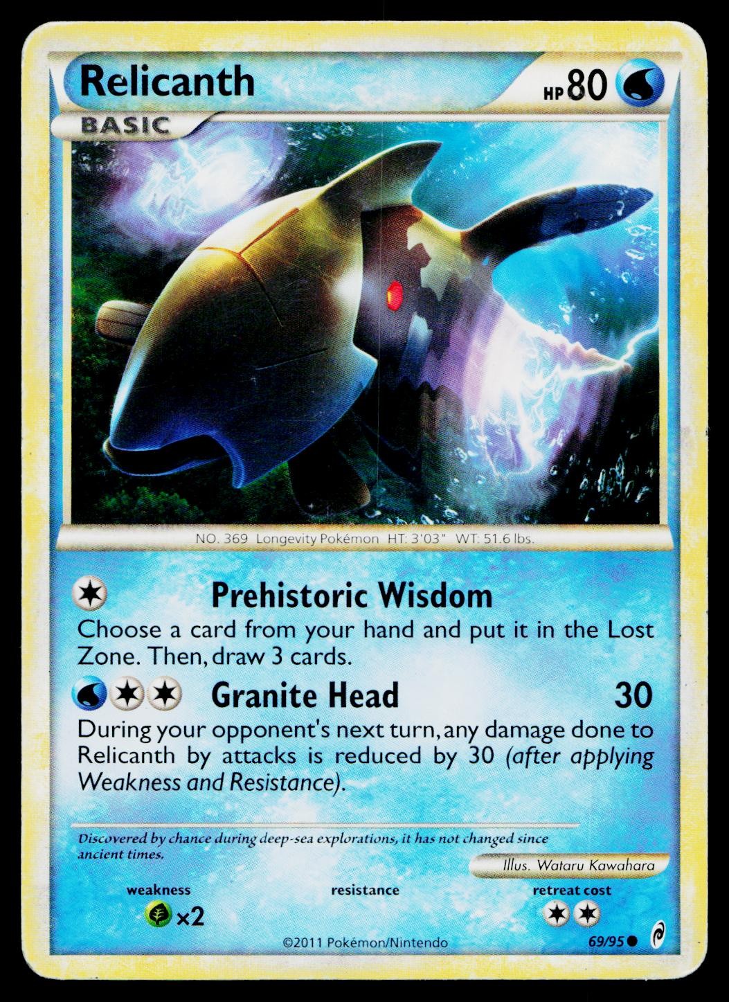 Relicanth 69/95 Common Call of Legends Pokemon Heavily Played