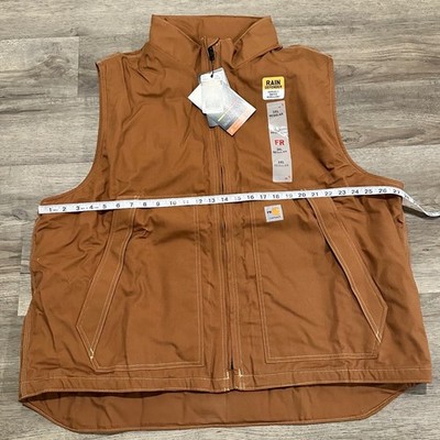Carhartt FR Flame Resistant Quick Duck Insulated Vest Brown 3XL