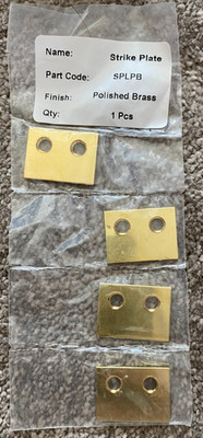 Reddiseals Schließblech Messing poliert x 4