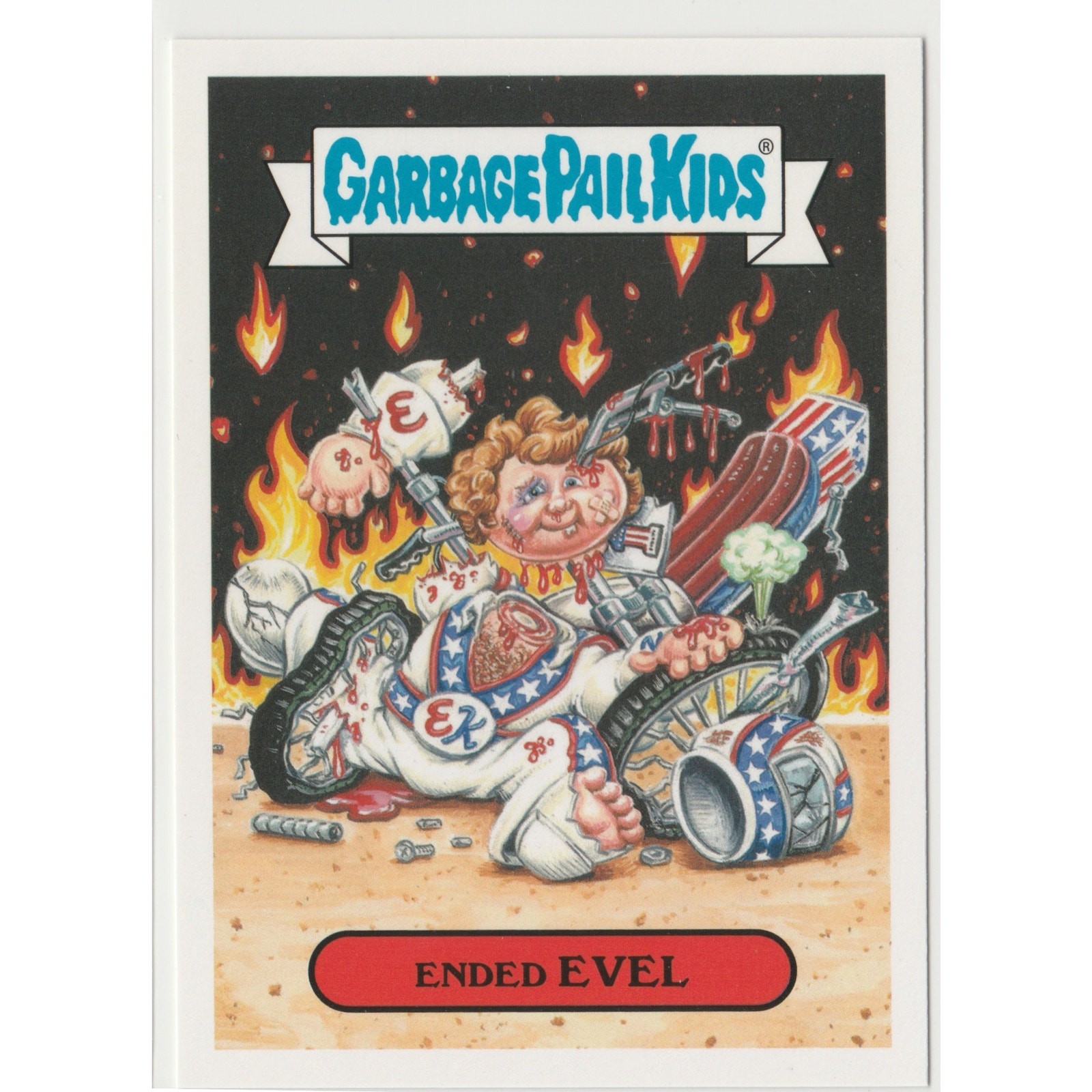 Ended Evel #6A#ENDEDEVEL PSA 10 Garbage Pail Kids card front