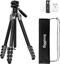 SmallRig 63" Travel Tripod Video Tripod Stand for iPhone and Camera 5477
