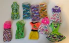 Vintage Barbie Teresa 1990s Dress Lot Pretty In Plaid, Bead Blast, Easy Living