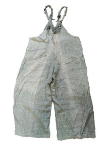 Cynthia Ashby Garment Dyed Spoon Bib Overalls. Art to Wear! Medium.