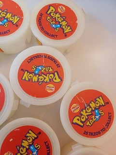 Pokémon Tazos Plastic Containers. Bundle.