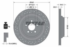2x Bremsscheibe Hinterachse für MERCEDES-BENZ GL-KLASSE GLE M-KLASSE