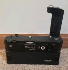 Nikon MD-3 Motor Drive w/ MB-2 Battery Pack For F2, Made In JAPAN