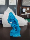 1963 Louis Marx Nutty Mads The Thinker Figure Original Blue Vintage
