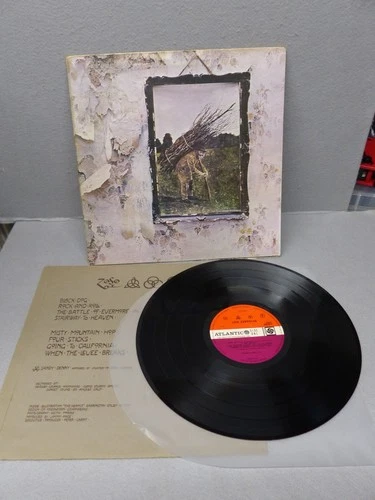 Led Zeppelin: Led Zeppelin IV -ORIGINAL UK 1st press 1971- Version 8 - VG+ / VG