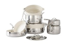 Bloomhouse 12 Piece Triply Stainless Steel Pots and Pans Cookware Set w/Non-S...