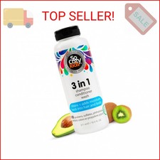 SoCozy Kids 3-in-1 Shampoo, Conditioner & Body Wash - All in 1 Shower & Bath Sha