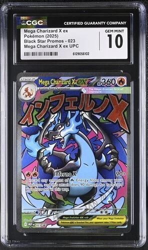 Mega Charizard X EX *CGC 10* Full Art *Phantasmal Flames UPC Promo* #23*Pokemon