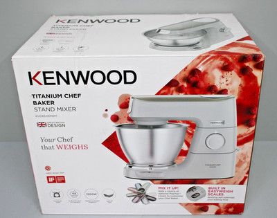 KENWOOD KVC65.001WH Titanuim Chef Baker Küchenmaschine Weiß  5 l, 1200 Watt NEU