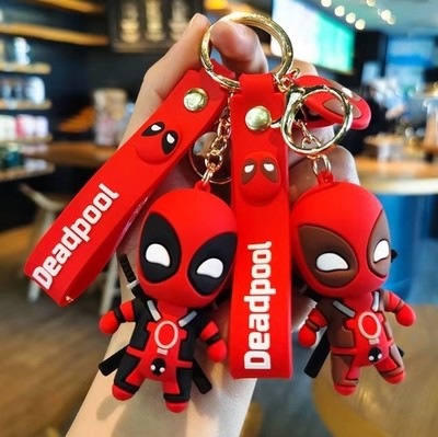1pc Of Marvel Cute Doll Pendant Anime Figures Deadpool Fashion Backpack Keychain