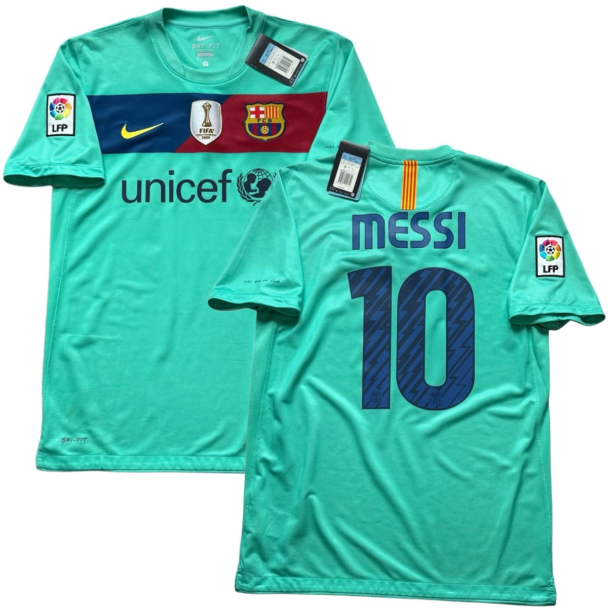 Lionel Messi FC Barcelona Green International Club Soccer Fan