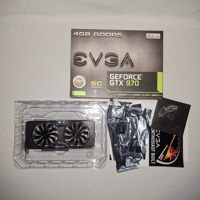 EVGA GeForce GTX 970 SC 4GB GDDR5 ACX 2.0 W/ Original Box (For Parts/Repair)