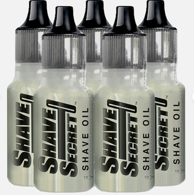 Shave Secret Shaving Oil - The Best Shave Ever! 18.75Ml (5 Pack)