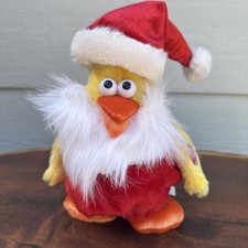 Vintage Dan Dee Animated Singing Dancing Christmas Chicken "Chicken Dance" 8"