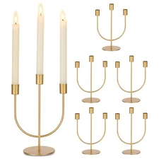 Gold Candlestick Candle Holders - Candlesticks Candelabra Centerpiece for Tab...