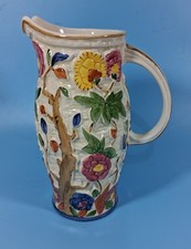 Vintage Indian Tree Large Jug No. 579. H. J. Wood Majolica style 23cm tall.