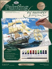 Royal Paint By Number Kit Artist Canvas Series 11"X14"-Sailing Ships