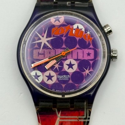 Vintage Swatch Gent Loomi Watch GN901 Pot Luck 1996 ETA Quartz Swiss 33mm Parts 