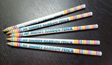 Smurfs Vintage 1983 MY SMURFY RAINBOW PENCIL Wallace Berrie & Co Japan Lot of 5