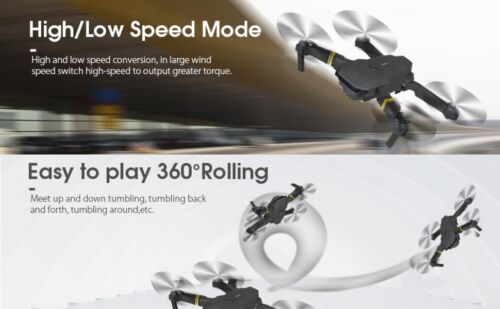 E58 Foldable Mini RC Drone - Kids Beginners Adults - Portable Pocket Quadcopter - Picture 8 of 11