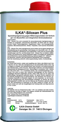 ILKA-Siloxan Plus Imprägnierung gegen Witterungsschäden mit Schmutzabweiser 1 L