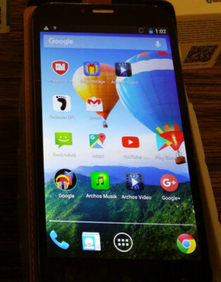  Archos 64 Xenon 6,4 '' Schwarz/Silber, (Ohne Simlock) Dual Sim  mit OVP